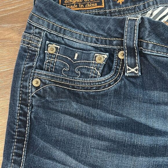 Rock Revival Jessica Straight Denim Jeans Sz 31 - Picture 4 of 15